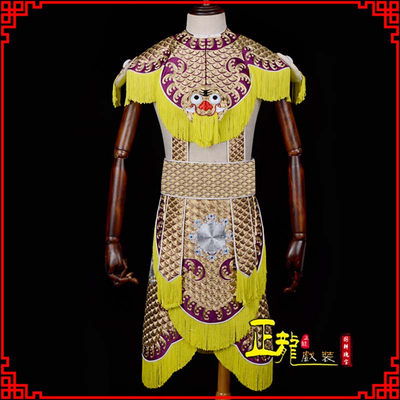 刚察武将士兵云肩鱼鳞侉子